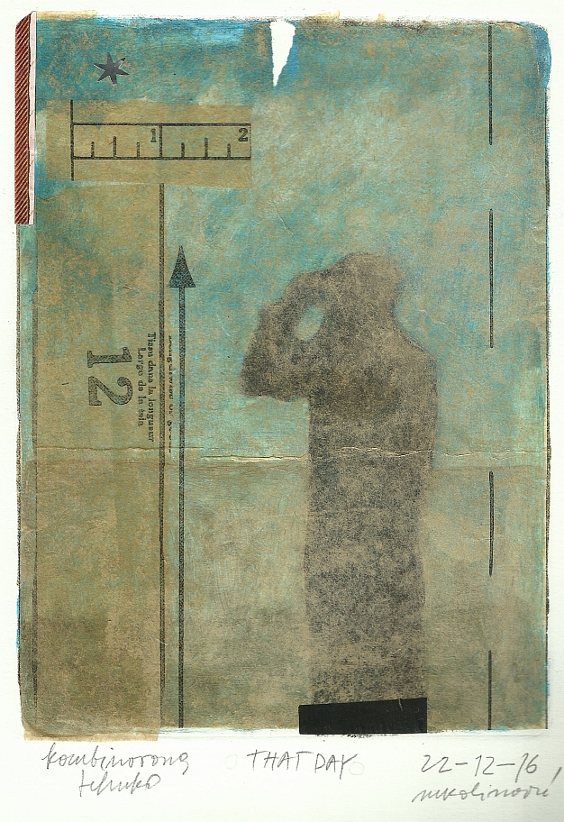 That Day, mIxed media on paper, 15 x 20, 2016